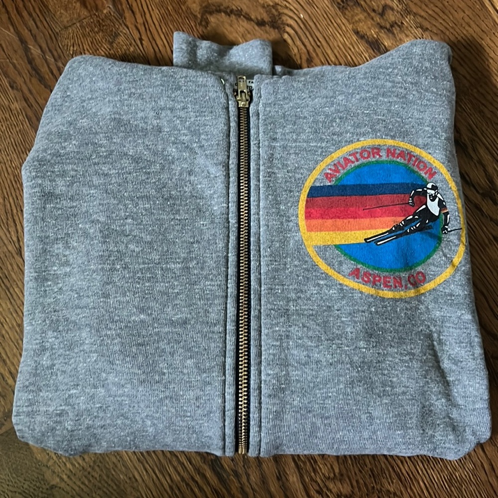 aviator nation classic zip up perfect condition